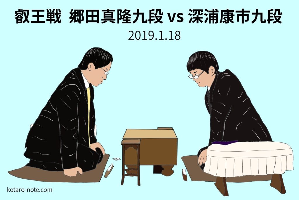 郷田真隆九段vs深浦康市九段、叡王戦