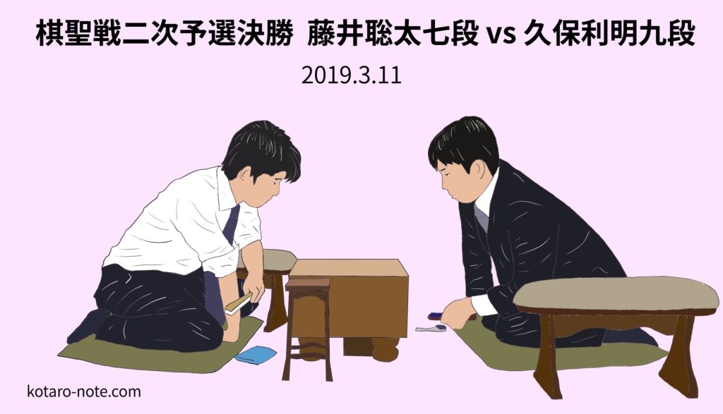 藤井聡太七段vs久保利明九段、棋聖戦二次予選決勝