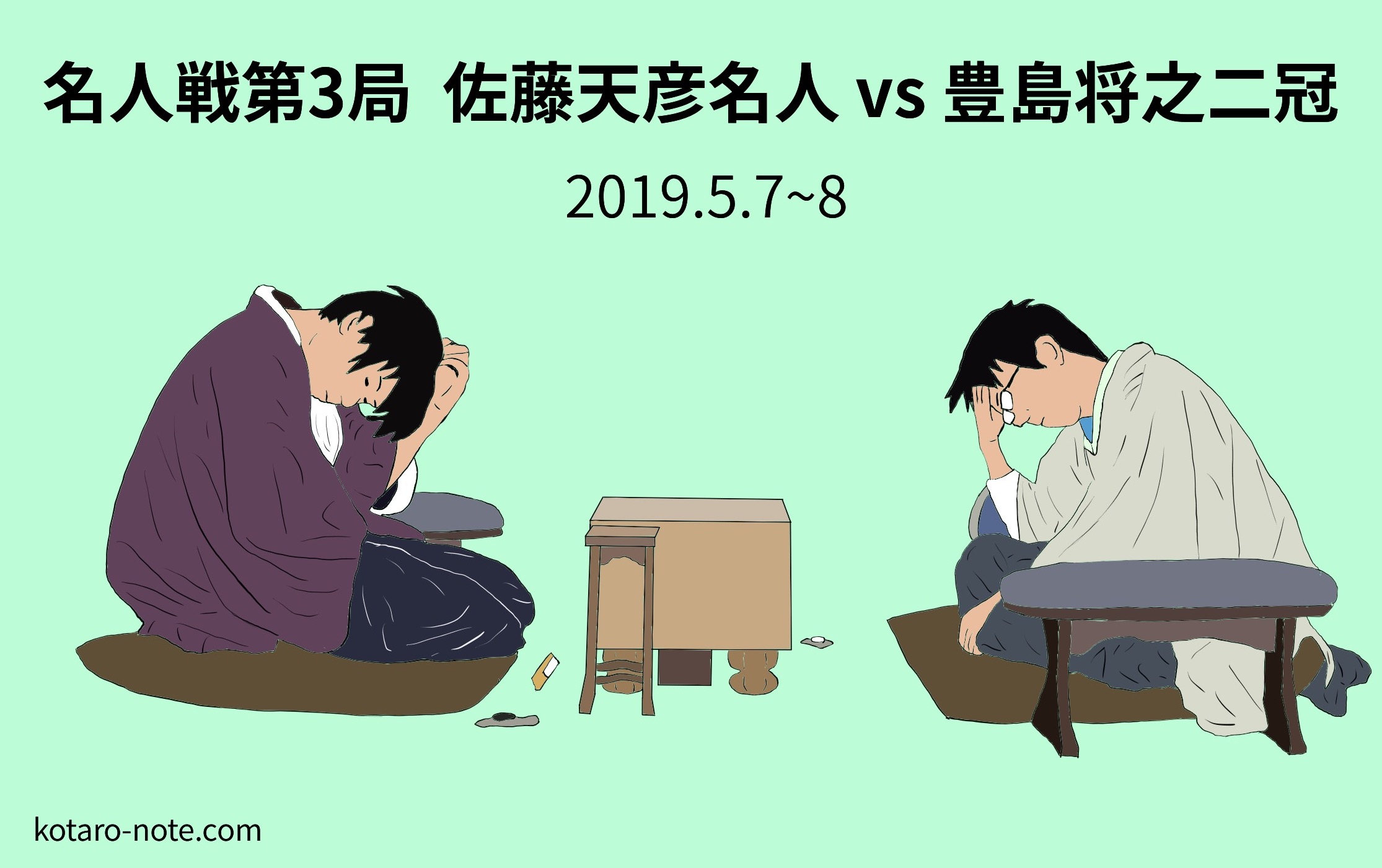 佐藤天彦名人vs豊島将之二冠、名人戦第3局