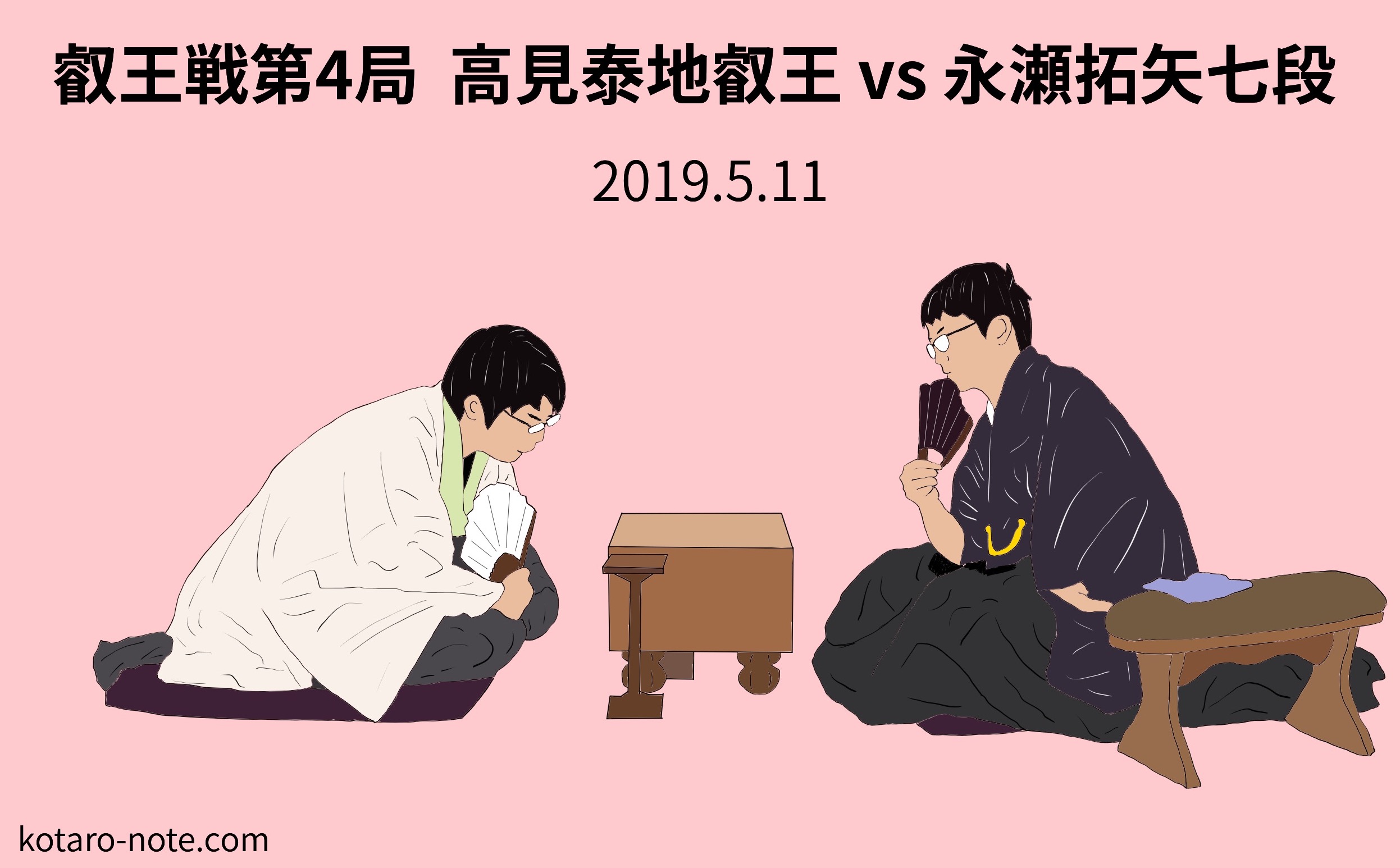 高見泰地叡王vs永瀬拓矢七段、叡王戦第4局