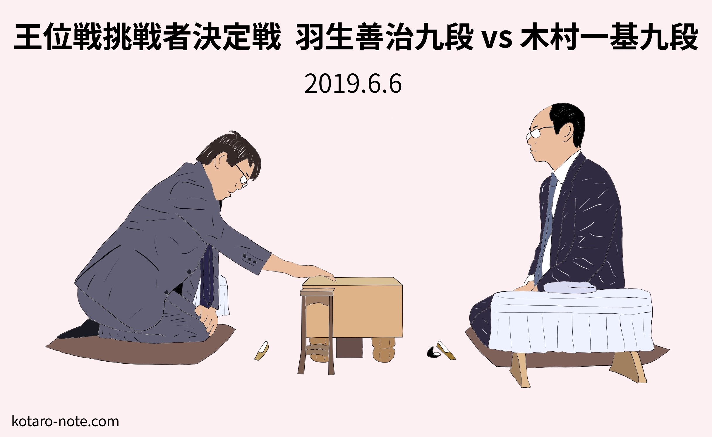 羽生善治九段vs木村一基九段、王位戦挑戦者決定戦