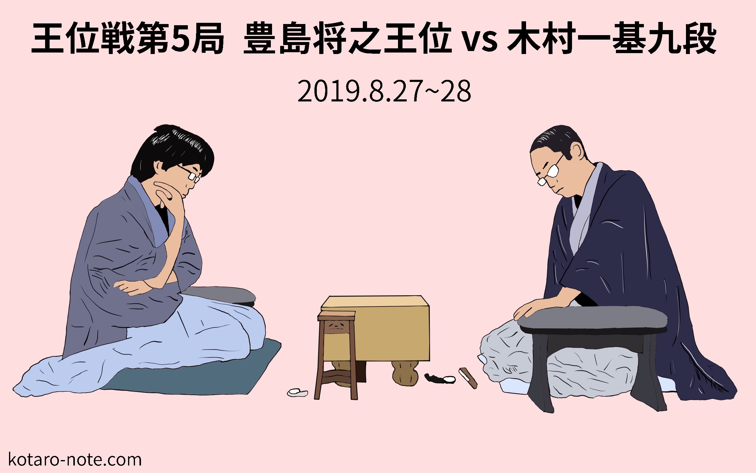 豊島将之王位vs木村一基九段、王位戦第5局
